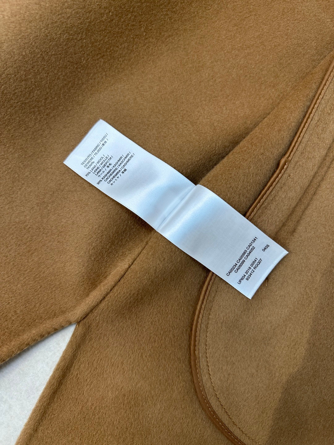 HERMES 25S LONG CASHMERE COAT WITH ROUND NECK 277