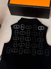 HERMES 25S SLEEVELESS PIG-NOSE VEST 205