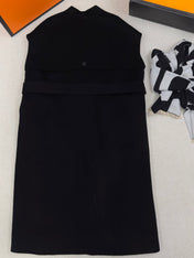 HERMES 25S LONG SLEEVELESS CASHMERE VEST 190