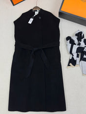 HERMES 25S LONG SLEEVELESS CASHMERE VEST 190