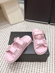 CHANEL 26S SANDALS IN LIGHT PINK CALFSKIN