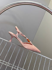 JIMMY CHOO 26S HIGH HEELS 50 MM IN DUSTY PINK SUEDE