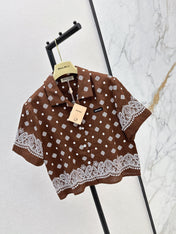 MIUMIU 26S LOOSE FIT SHORT SLEEVED SHIRT 968