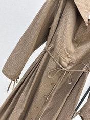 HERMES 26S LONG COAT DRESS 518