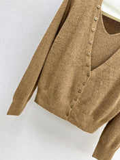 HERMES 25S V-NECK SWEATER 246