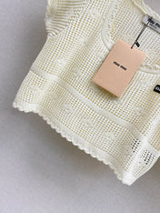 MIUMIU 26S KNIT TOP AND SKIRT SET STYLE 1042