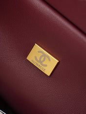CHANEL 26S SHOPPING BAG MEDIUM 23 IN LIGHT BEIGE LAMBSKIN GOLD HARDWARE