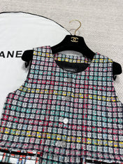 CC 25 Plaid Dress Multicolor Cotton