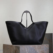 YSL 25S Y TOTE 50 IN BLACK CALFSKIN GOLD HARDWRE