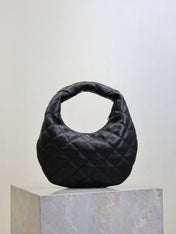 YSL 25S ICARE BABY 17 IN BLACK QUILTED CALFSKIN GOLD HARDWARE