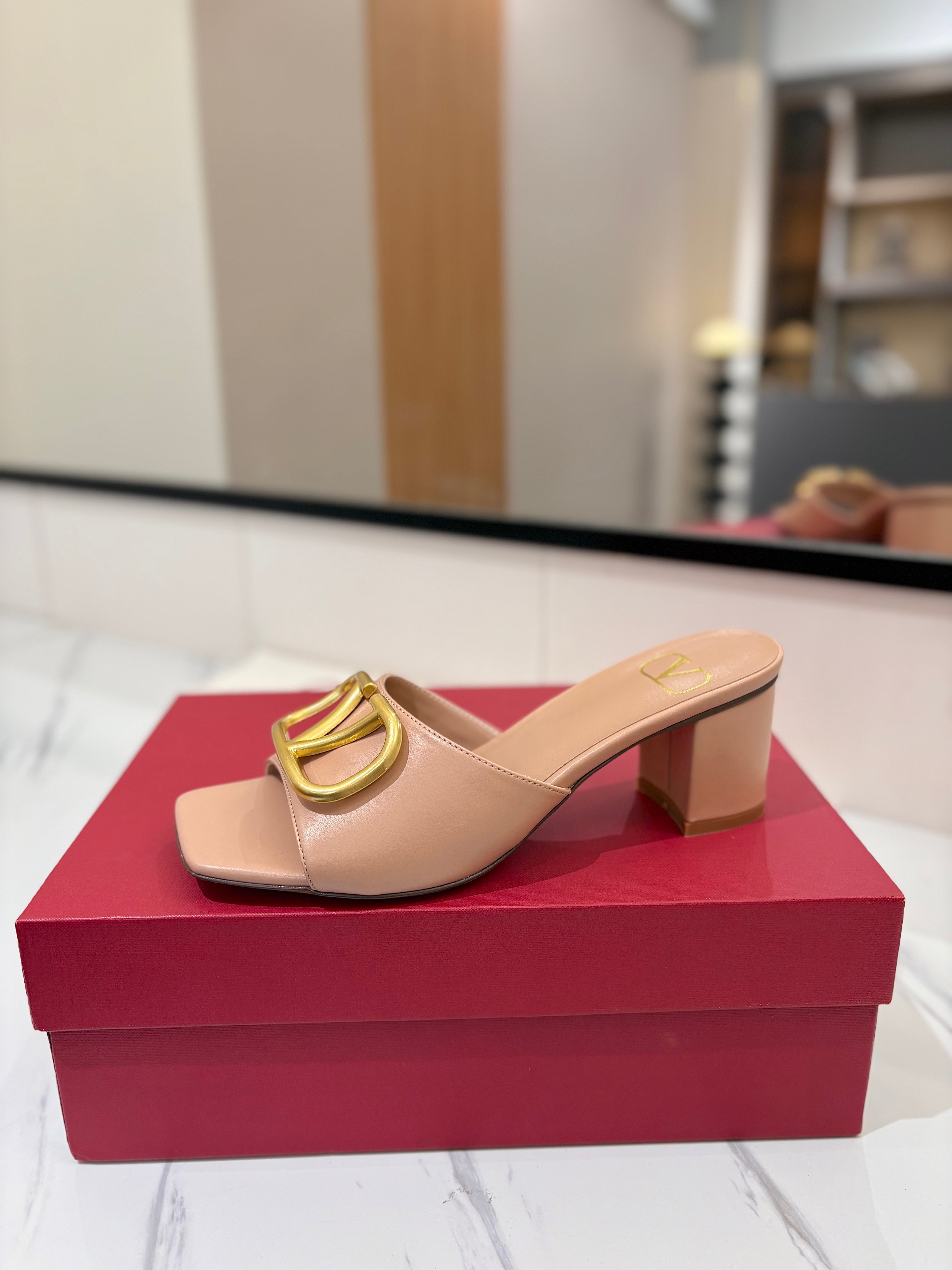 VALENTINO 26S HIGH-HEEL SANDALS 60 MM IN NUDE PINK CALFSKIN WITH GOLD HARDWARE