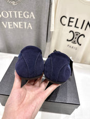 PRADA 25S COLLAPSE RE NYLON AND SUEDE SNEAKERS IN DARK BLUE WITH METAL TOECAP