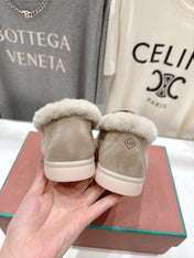 LP 25S SUMMER CHARMS WALK LOAFERS IN LIGHT TAUPE SUEDE AND FLEECE