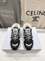 DIOR CHRONO SNEAKER 25S IN BLACK LAMBSKIN AND MESH FABRIC STYLE 4