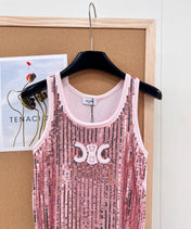CELINE 26S SEQUIN KNIT TANK TOP 141