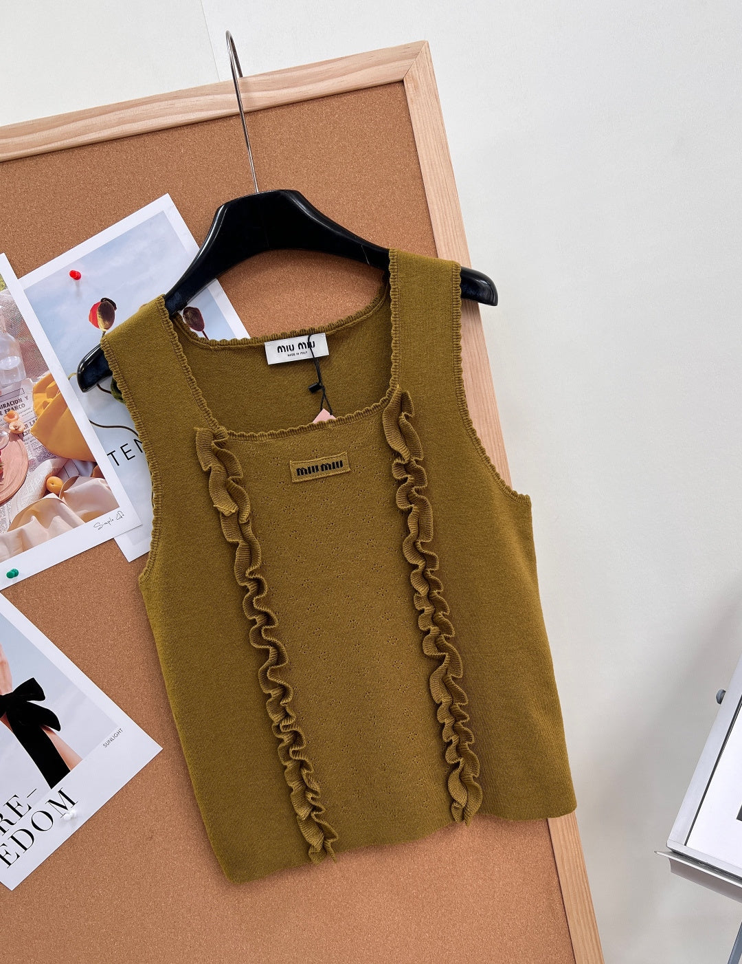 MIUMIU 26S SQUARE-NECK SWEATER STYLE 1108
