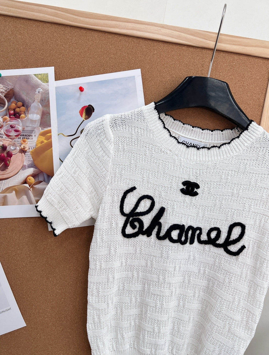 CHANEL 26S SHORT-SLEEVE KNIT TOP STYLE 1148