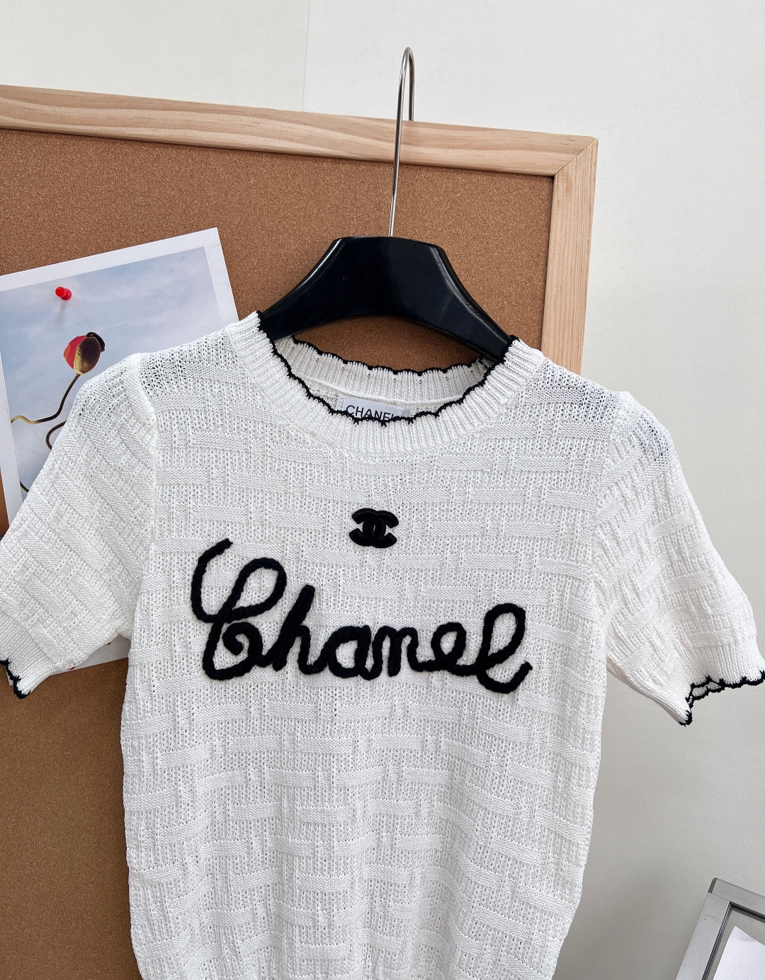 CHANEL 26S SHORT-SLEEVE KNIT TOP STYLE 1148