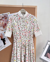 DIOR 26S LONG STAND-COLLAR SHIRT DRESS 1405