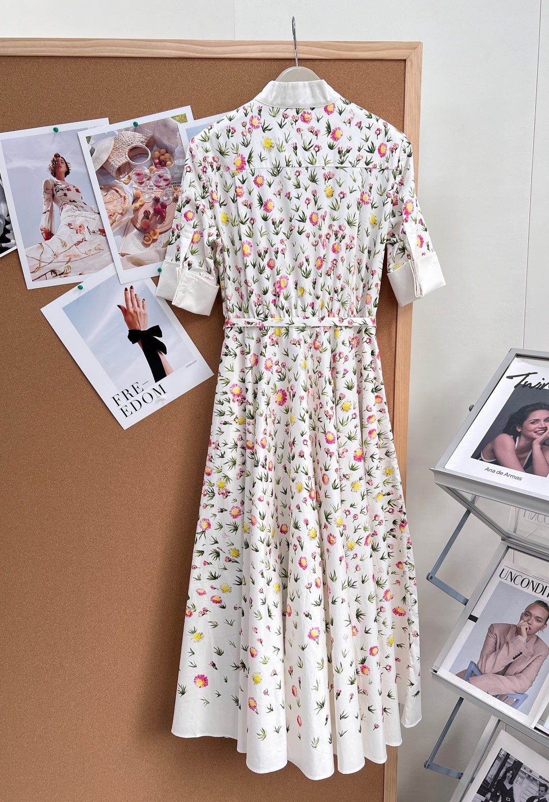 DIOR 26S LONG STAND-COLLAR SHIRT DRESS 1405