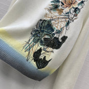 DIOR CASHMERE SWEATER WITH FLORAL EMBROIDERY 276200