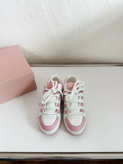 SNEAKERS SIMPLE DESIGN IN PINK MIX WHITE SHEEPSKIN