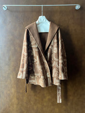 HERMES 25S REVERSIBLE LONG HOODED COAT 046