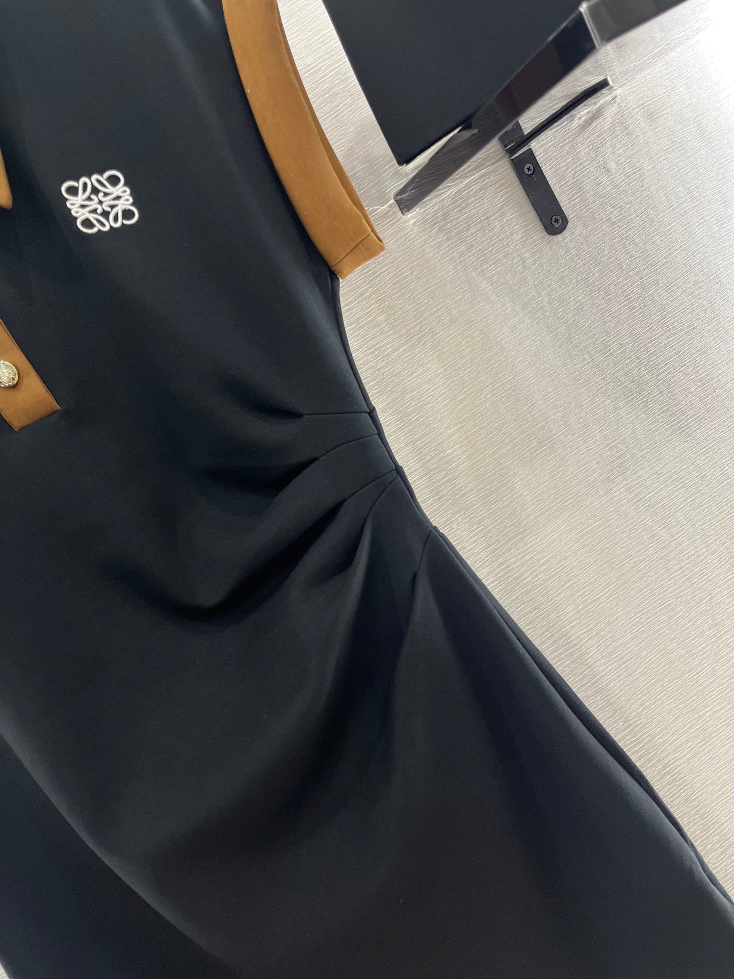 SHORT-SLEEVE COLLAR DRESS 25S IN COTTON 265670