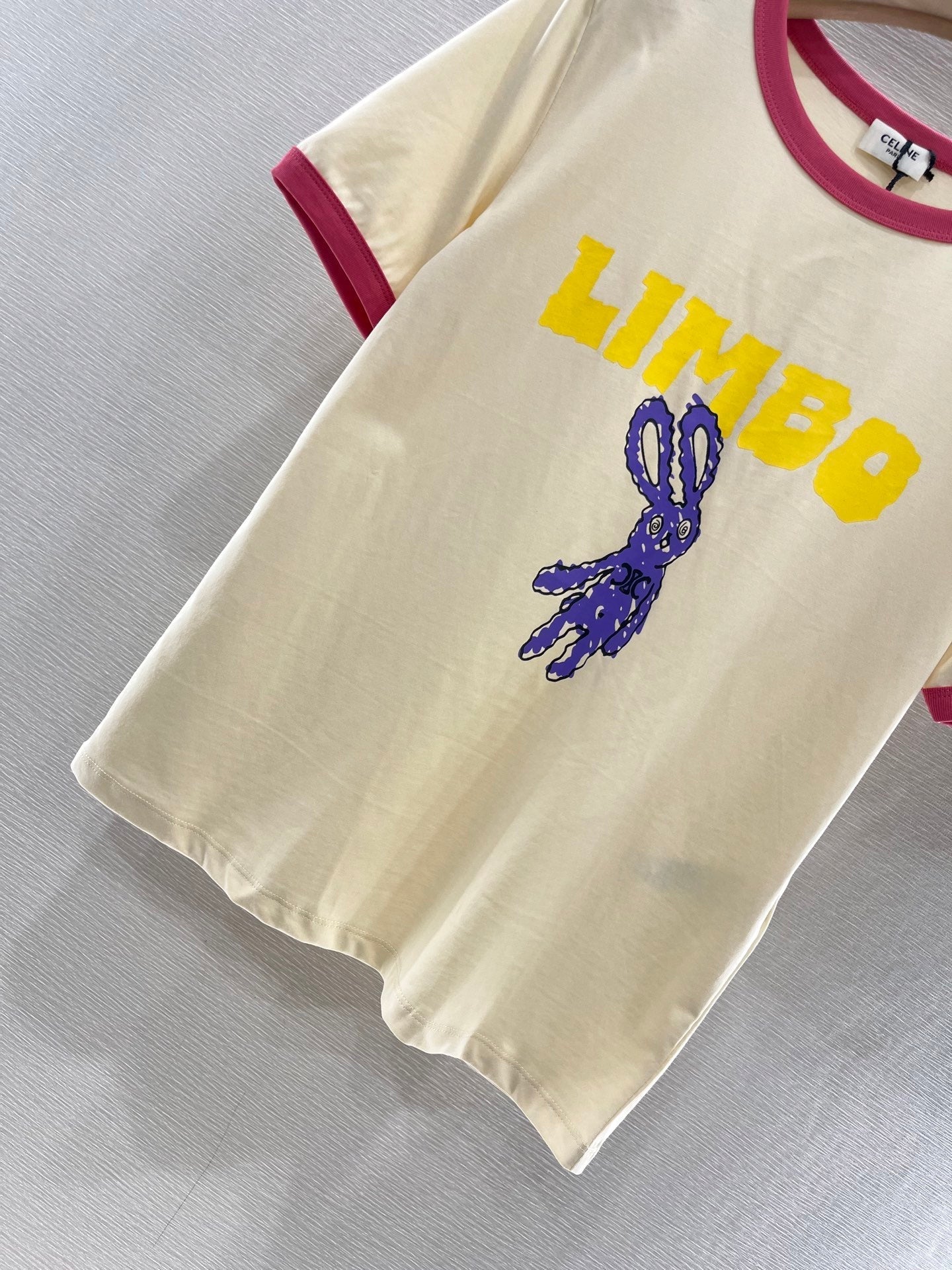 CELINE CARTOON BUNNY PRINT T-SHIRT 274681