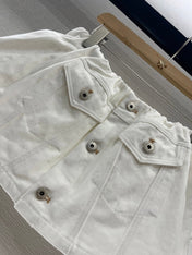 MIUMIU DENIM JACKET AND SKIRT SET 274647