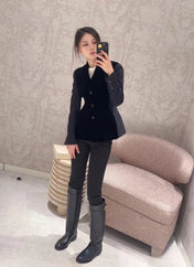 DIOR 25S VELVET BLAZER 677