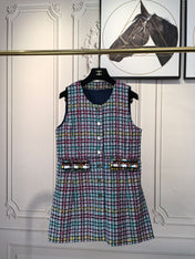 CHANEL 25S SLEEVELESS BLAZER DRESS 419