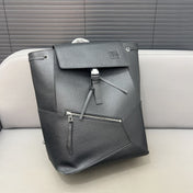 LOE SMALL 44 CONVERTIBLE BACKPACK IN BLACK CLASSIC CALFSKIN