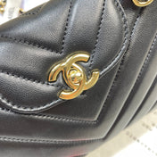 CHANEL 26S MINI KELLY BAG 19 IN BLACK CALFSKIN