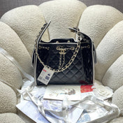 CHANEL 26S HOBO BAG 30 IN BLACK SMOOTH CALFSKIN
