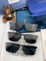 RECTANGULAR FRAME SUNGLASSES G2805 IN METAL