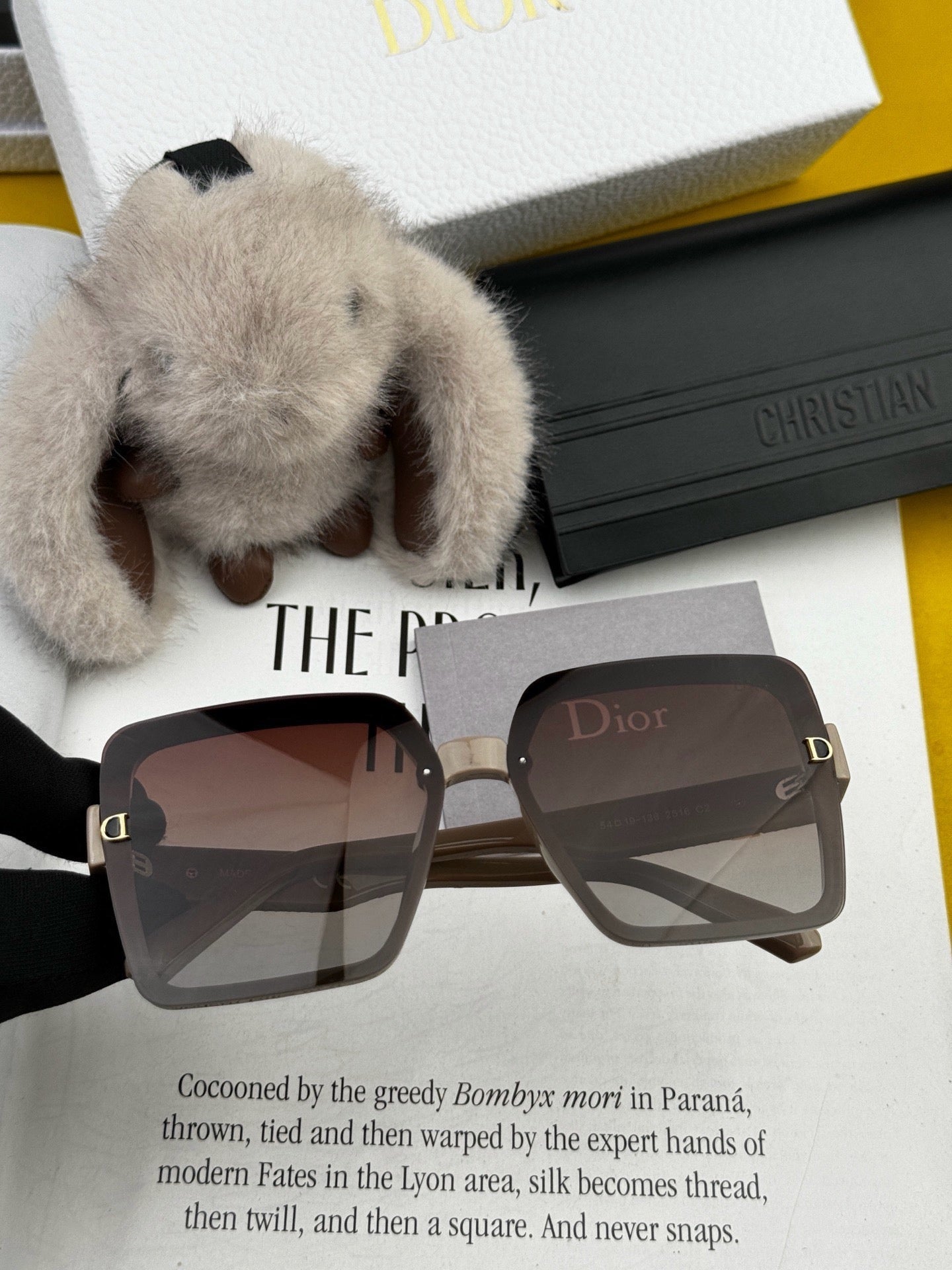 DIOR 26S OVERSIZED SQUARE FRAME IN ACETATE 415409