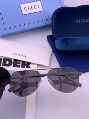 GUCCI 26S AVIATOR FRAME IN METAL 424712