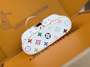 LV 25S VANITY POUCH 19 IN MULTICOLOR MONOGRAM CANVAS GOLD HARDWARE