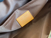 TROCADERO BAG 20 IN BROWN MIX ORANGE MONOGRAM ECLIPSE CANVAS