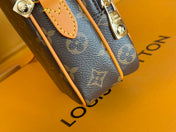 LV 25S AMAZONE BAG 20 IN DARK BROWN MONOGRAM CALFSKIN GOLD HARDWARE