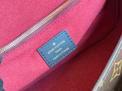 LV 25S CHAIN BAG 24 IN BROWN MONOGRAM CANVAS GOLD HARDWARE