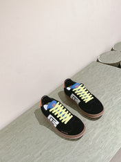 BALMAIN 26S SNEAKERS IN BLACK SUEDE