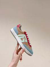 BALMAIN 26S SNEAKERS IN MULTICOLOR SUEDE
