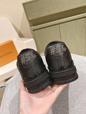 LV TRAINER SNEAKER IN BLACK CALFSKIN