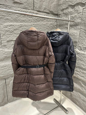 PRADA 25S LONG DOWN COAT WITH HOOD 225