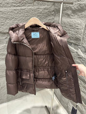 PRADA 25S MEDIUM-LENGTH GOOSE DOWN COAT 224