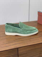 LP LOAFERS 25S IN LIGHT GREEN SUEDE