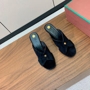 HIGH HEELS 85 MM IN BLACK SUEDE