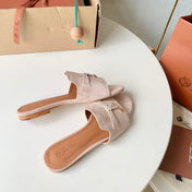 Summer Charms Sandals in Flamingo Suede